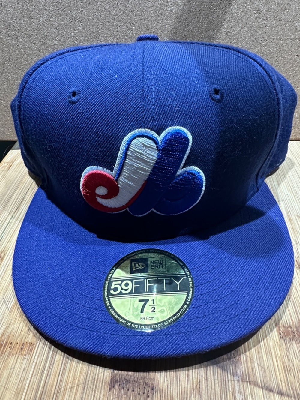 Montreal Expos New Era Navy Authentic Collection OnField Road 59FIFTY Fitted Hat